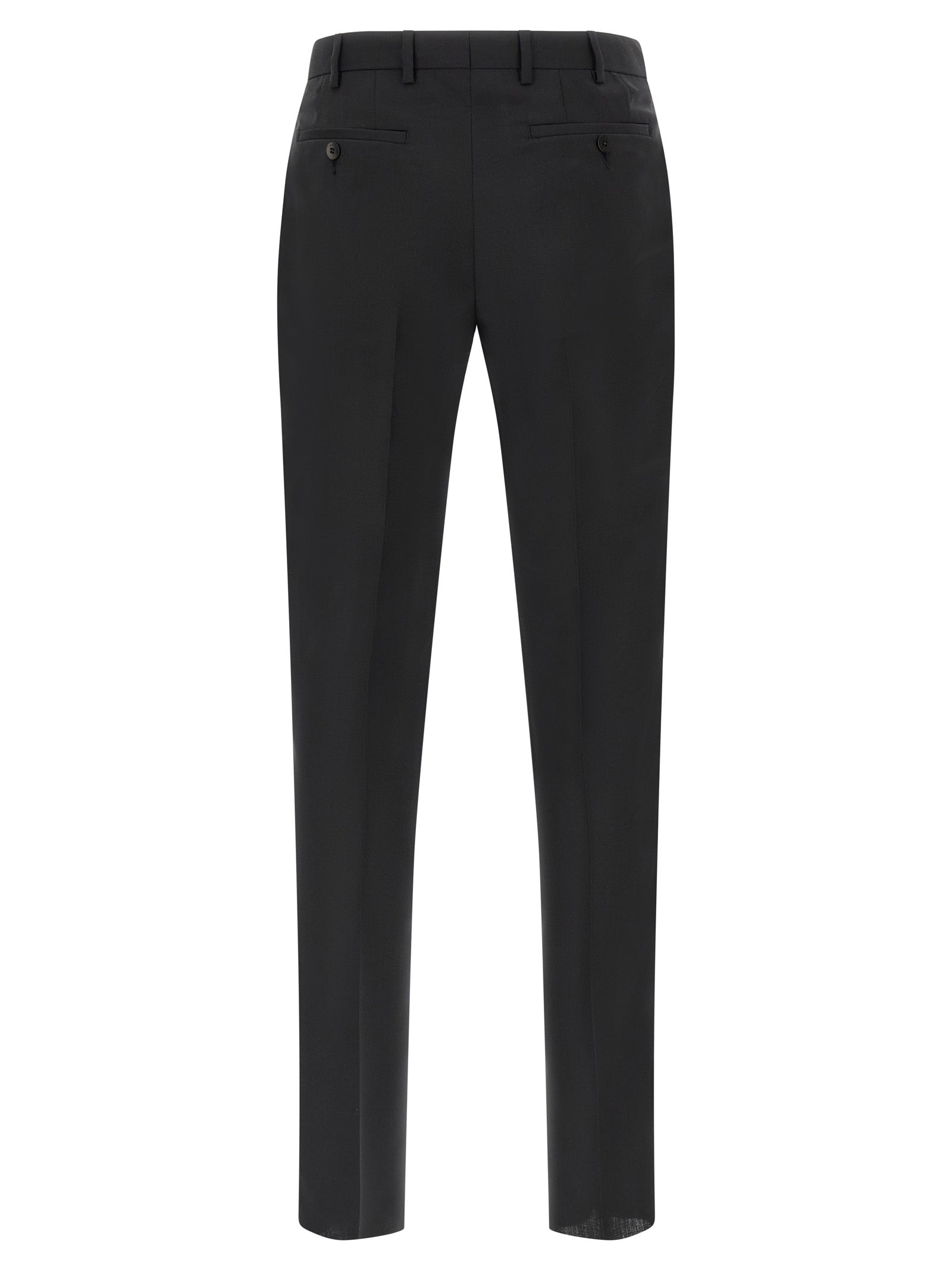 Black Wool Two-Piece Suit