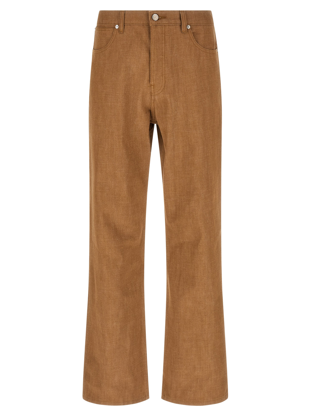Brown Cotton Jeans Denim