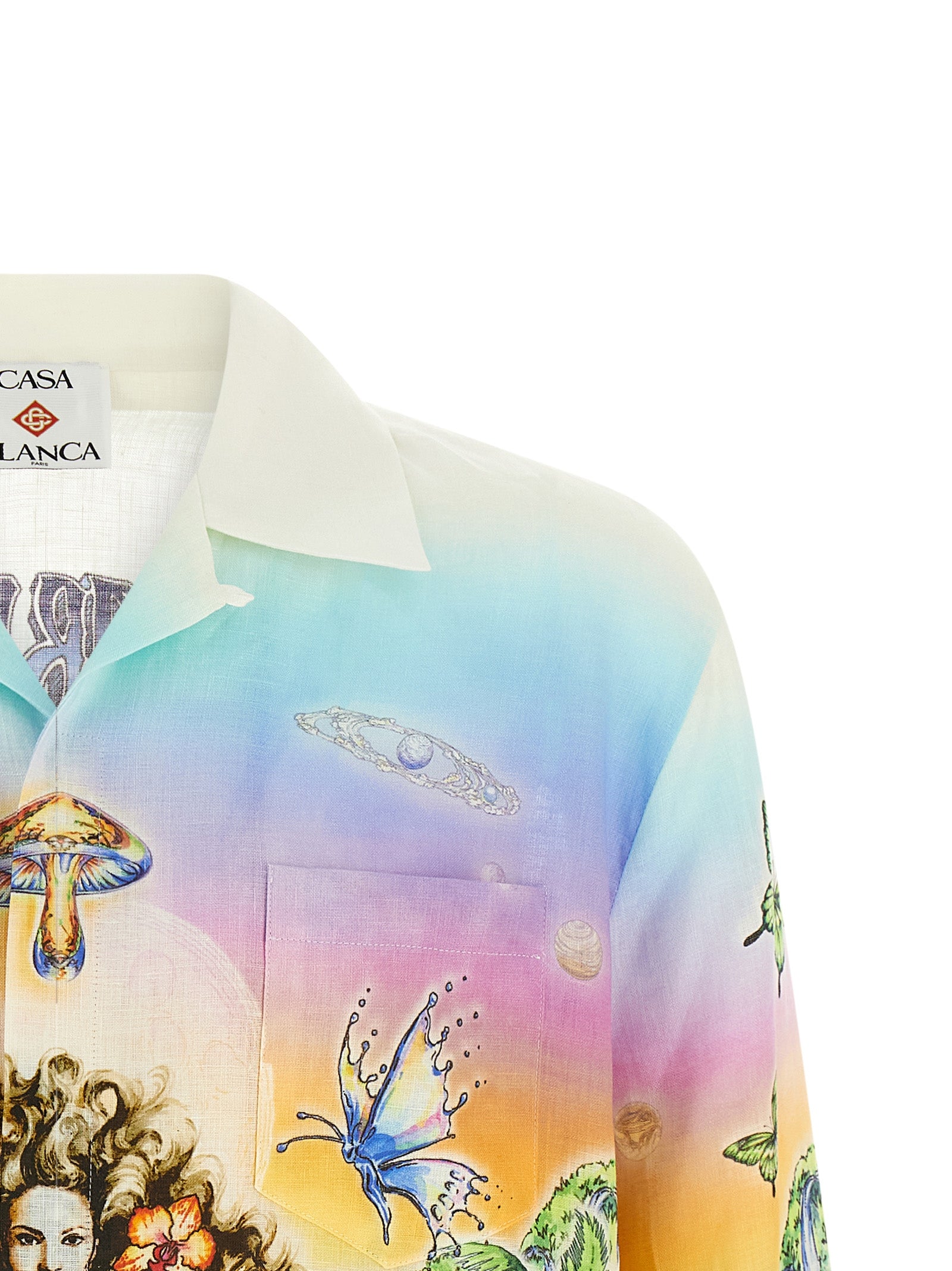 Multicolor Linen Blouse