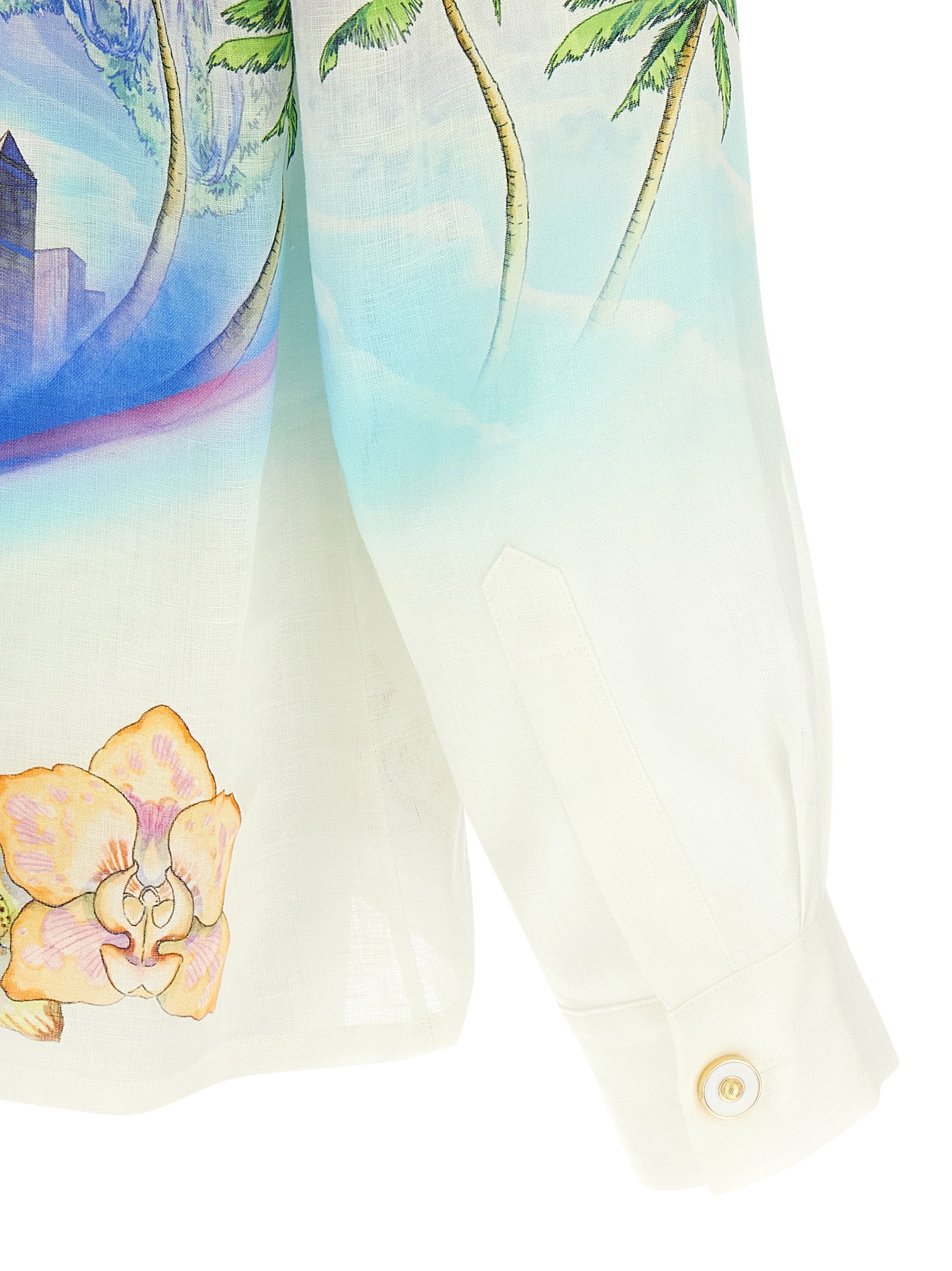 Multicolor Linen Blouse