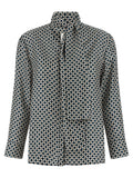 Blue Silk Blouse