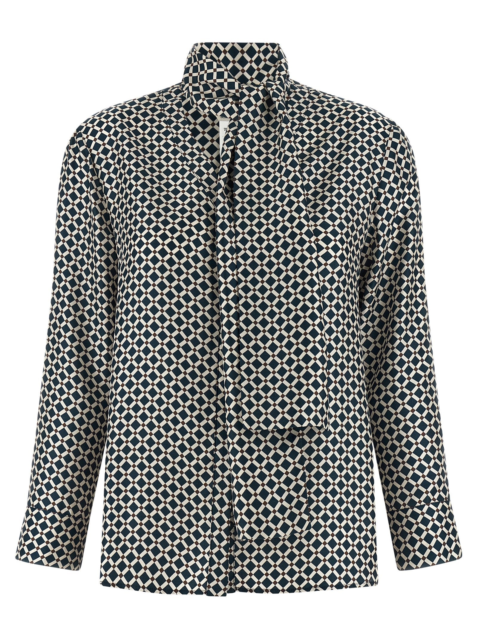 Blue Silk Blouse