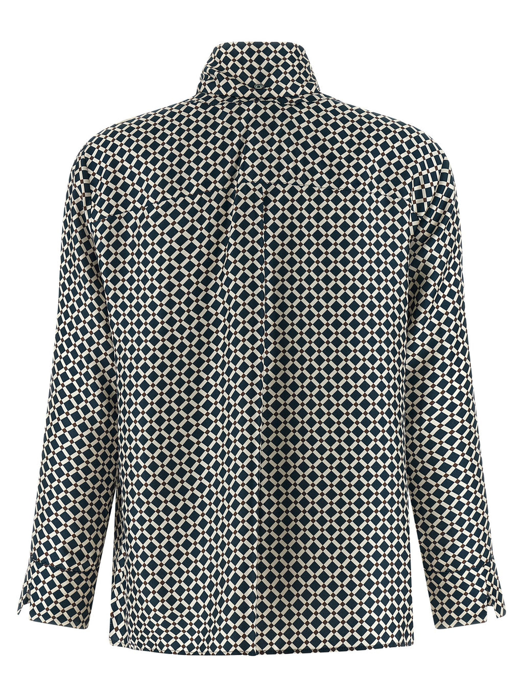 Blue Silk Blouse