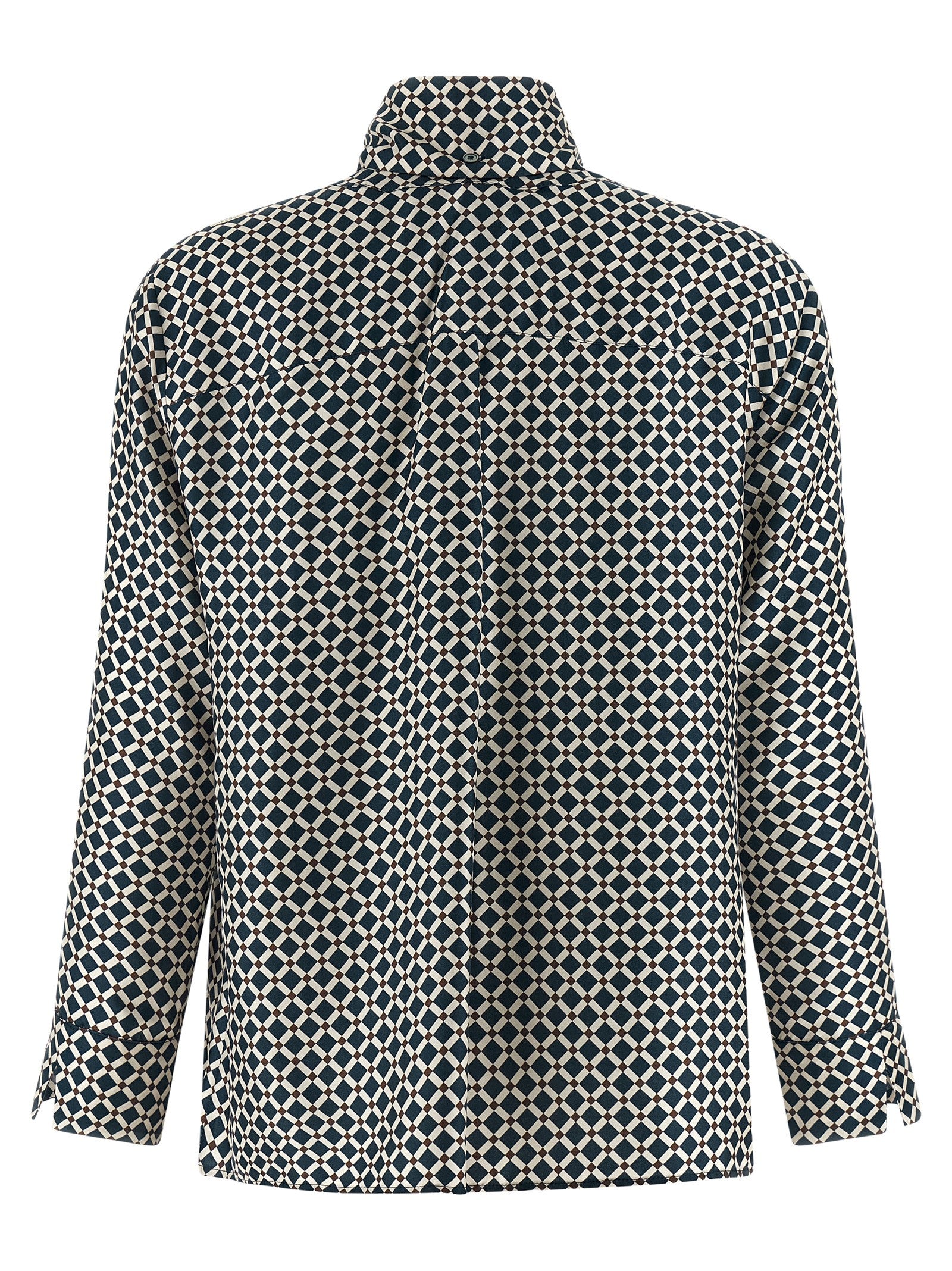 Blue Silk Blouse