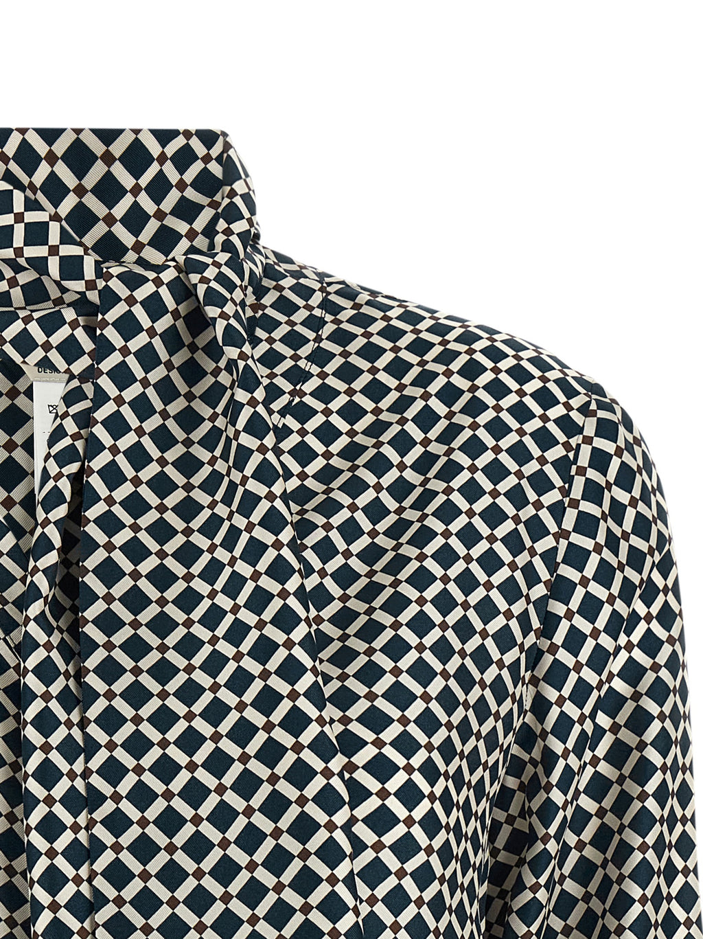 Blue Silk Blouse