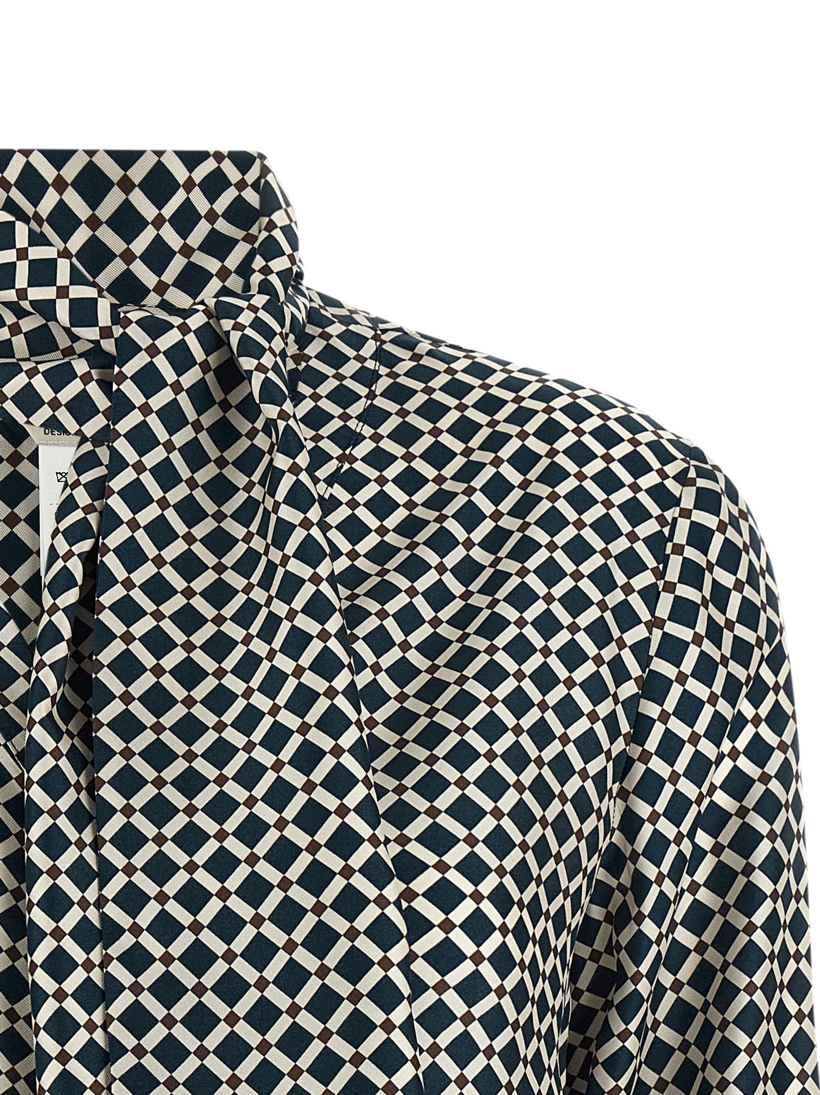 Blue Silk Blouse