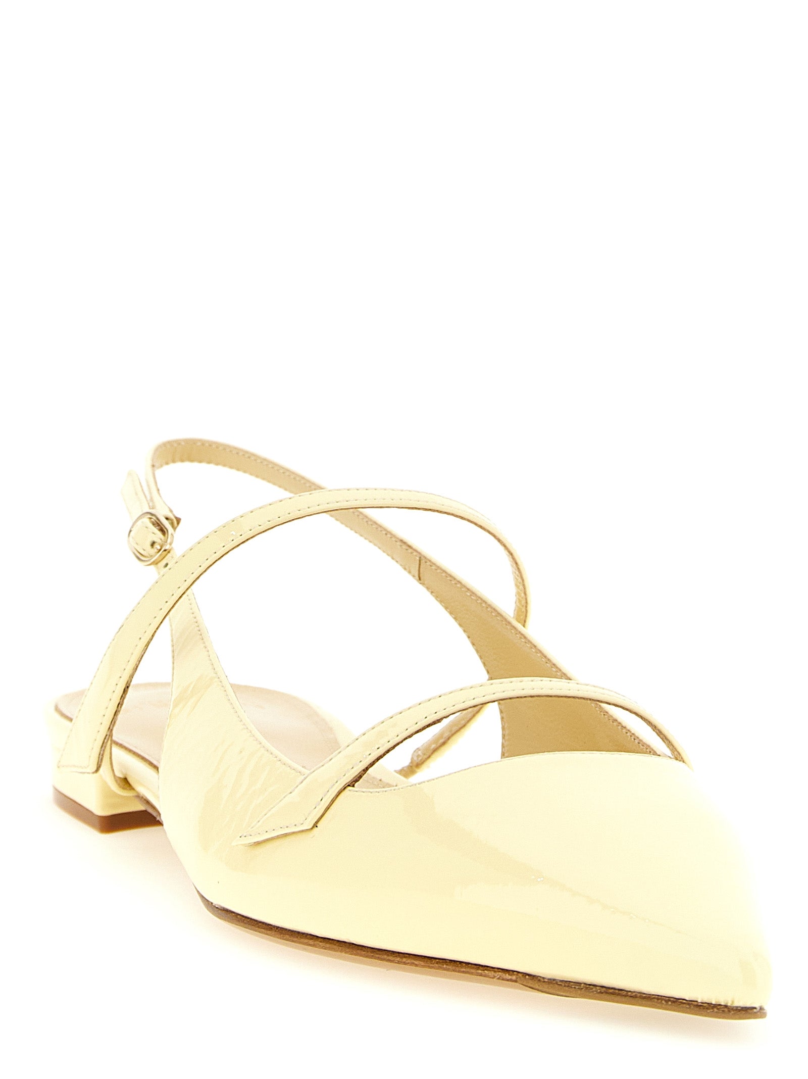 Bicolor Cowhide Ballet Flats