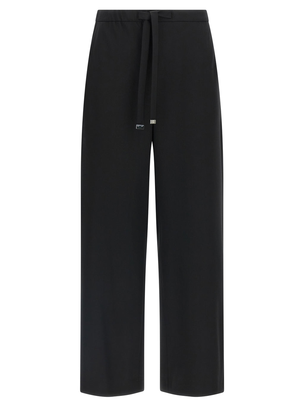 Black Virgin Wool Joggers (Workout Pants)