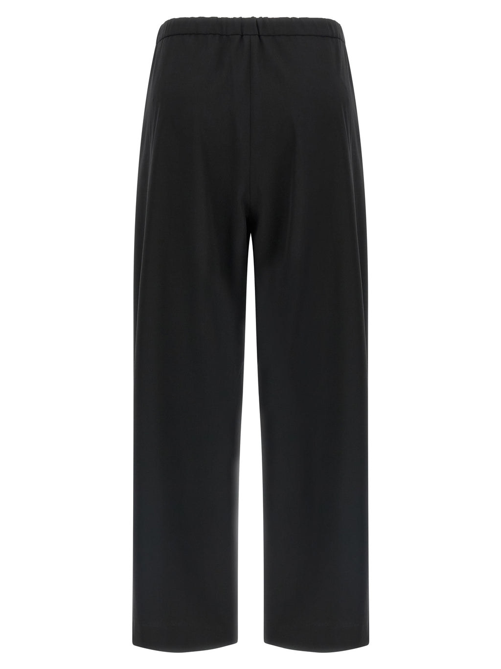Black Virgin Wool Joggers (Workout Pants)