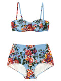 Blue Polyamide Bikini
