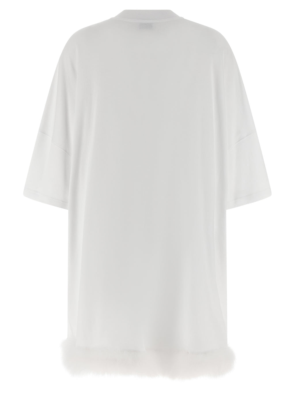 White Cotton Short Dress