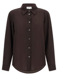 Brown Silk Blouse