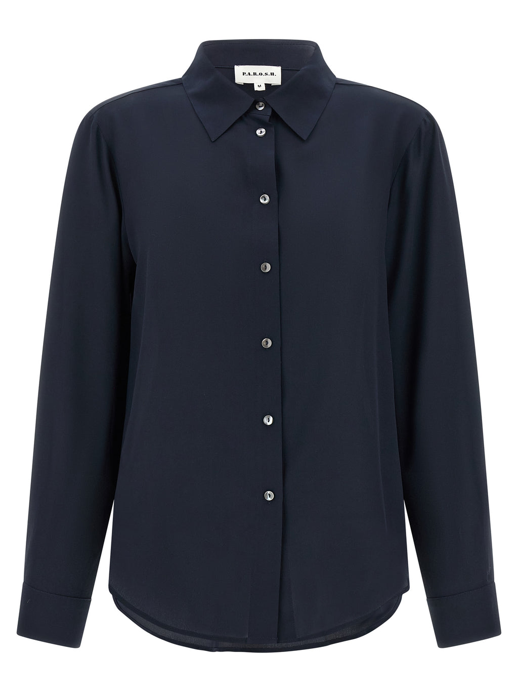 Blue Silk Blouse
