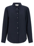 Blue Silk Blouse