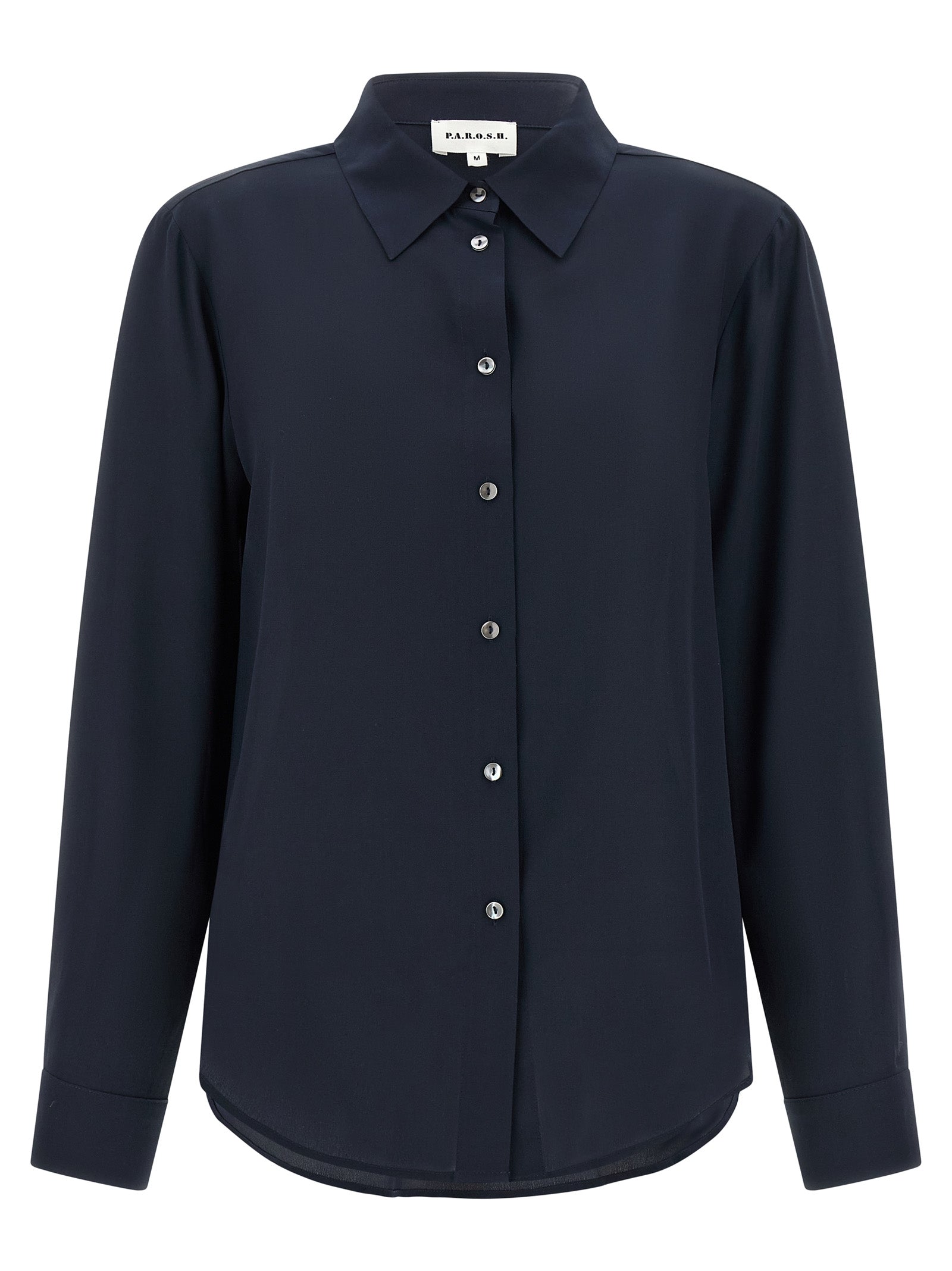 Blue Silk Blouse