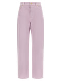 Multicolor Cotton Straight-Leg Jeans