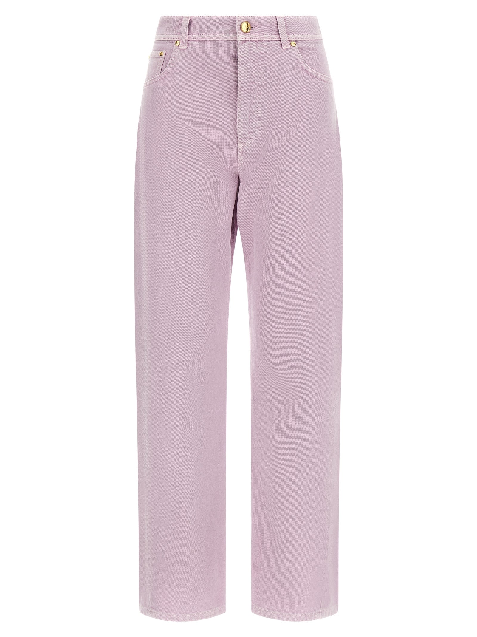 Multicolor Cotton Straight-Leg Jeans