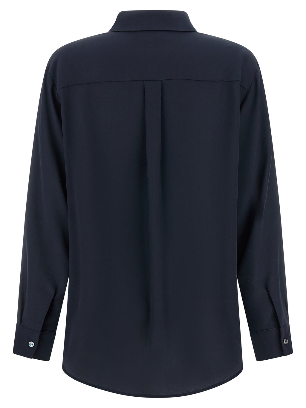 Blue Silk Blouse