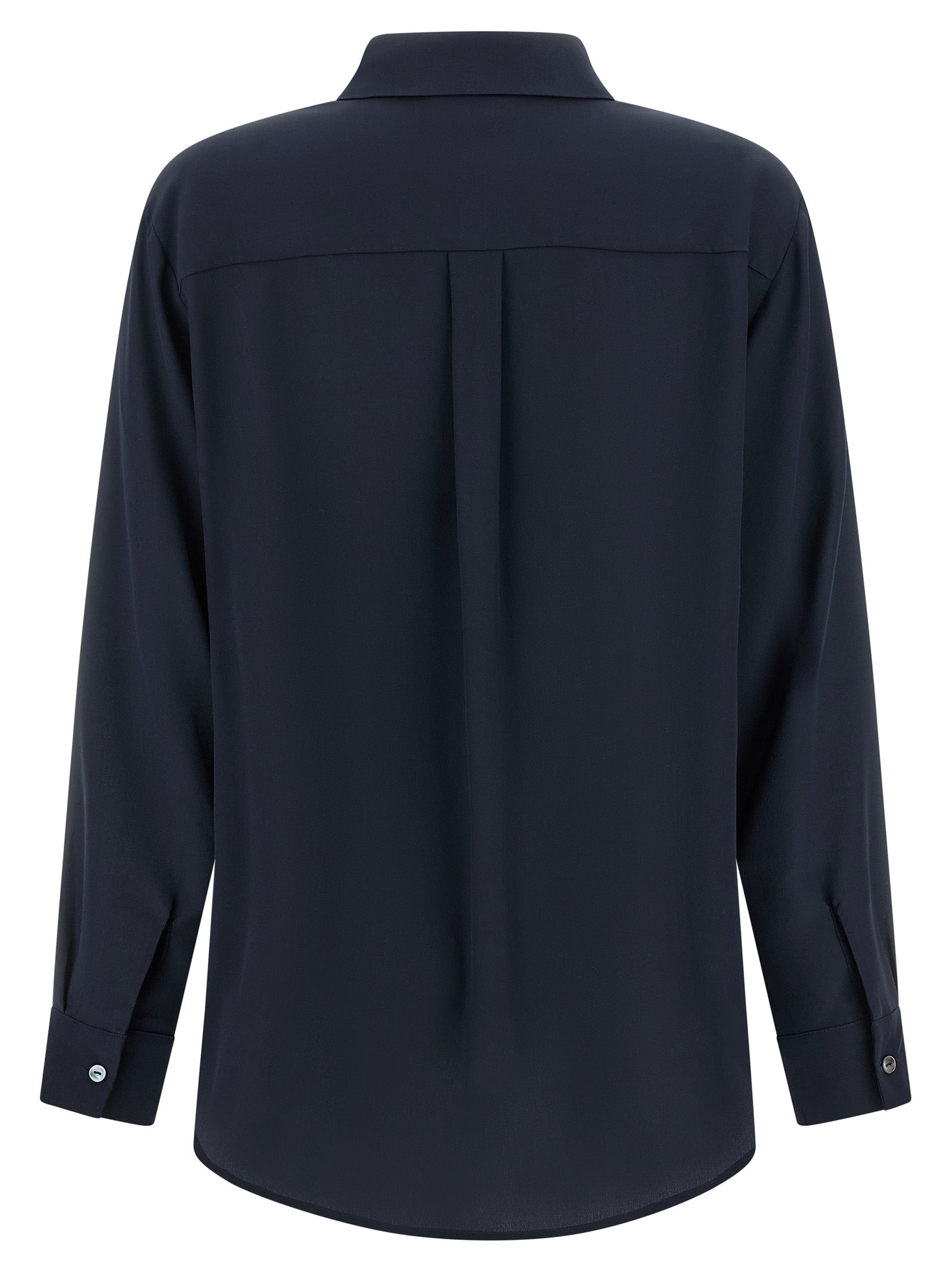 Blue Silk Blouse