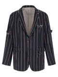 Blue Silk Blazer