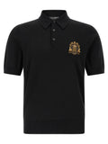 Black Virgin Wool Polo Shirt