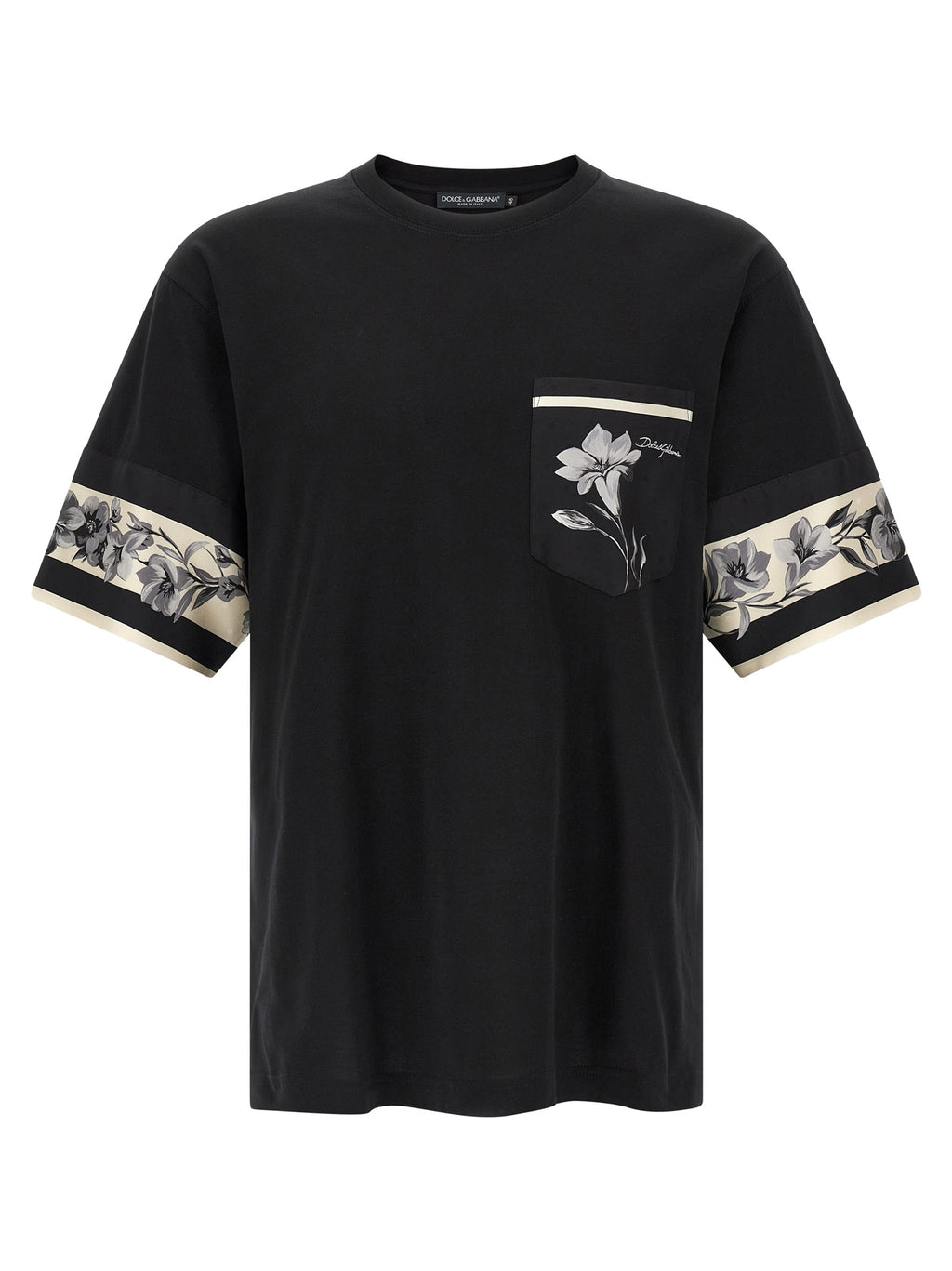 Black Cotton Long Sleeve T-Shirt