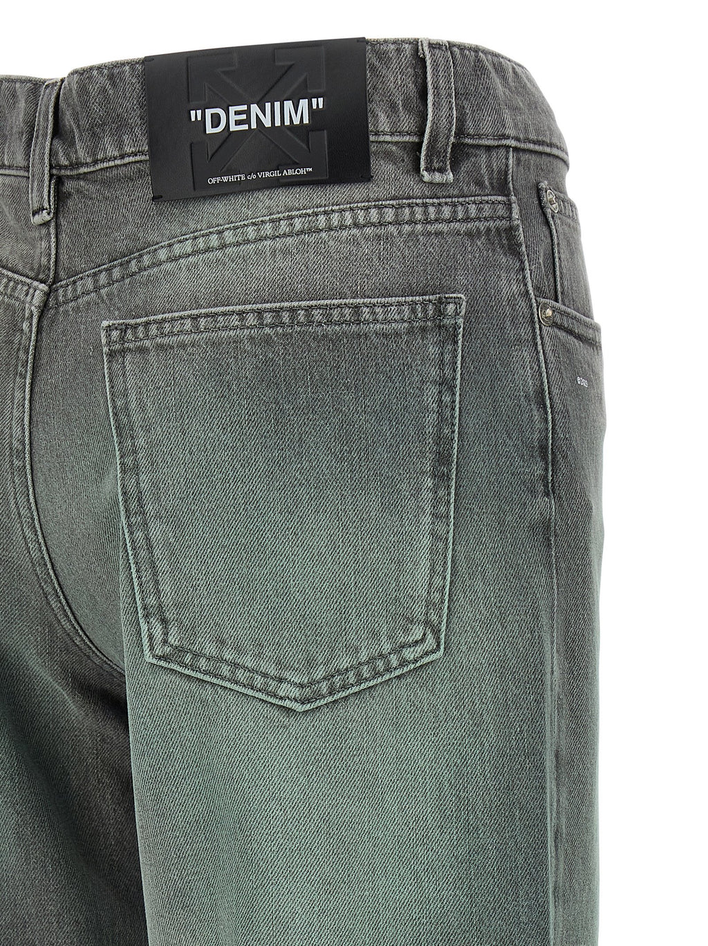 Gray Cotton Jeans Denim