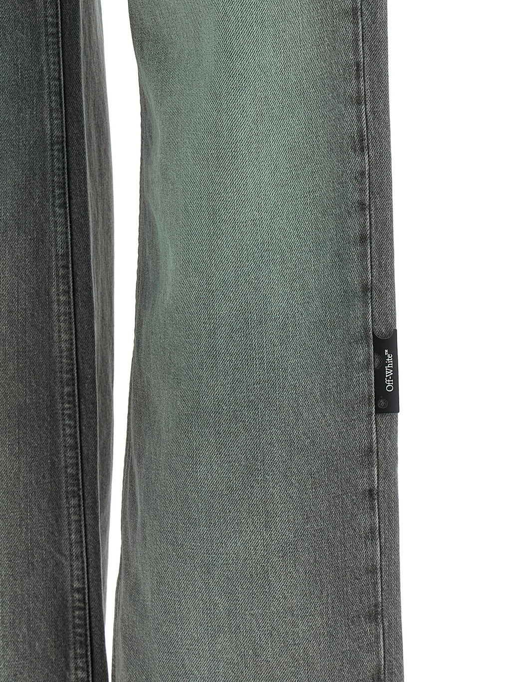 Gray Cotton Jeans Denim