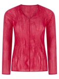 Fuchsia Polyester Shirt