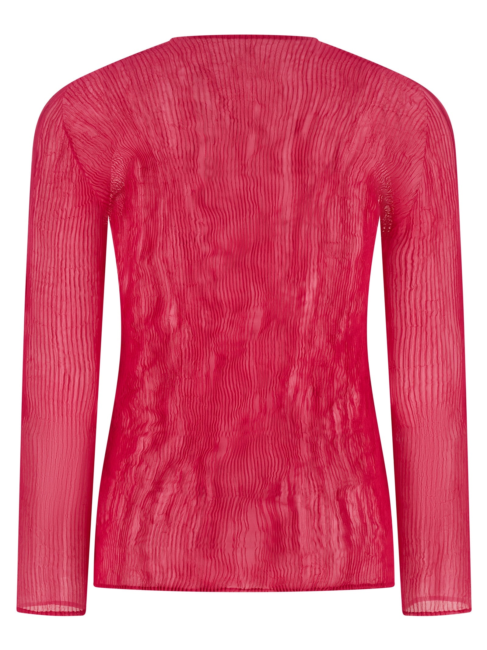Fuchsia Polyester Shirt