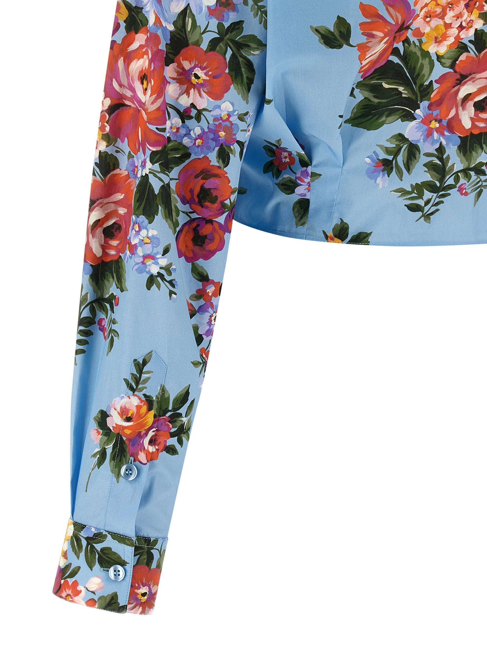 Blue Cotton Blouse