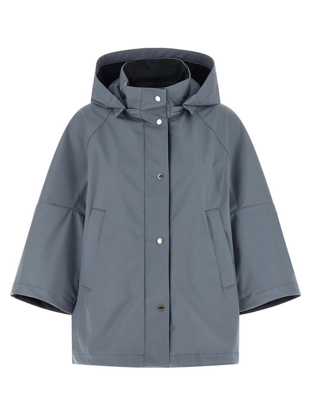 Blue Polyester Shell Jacket