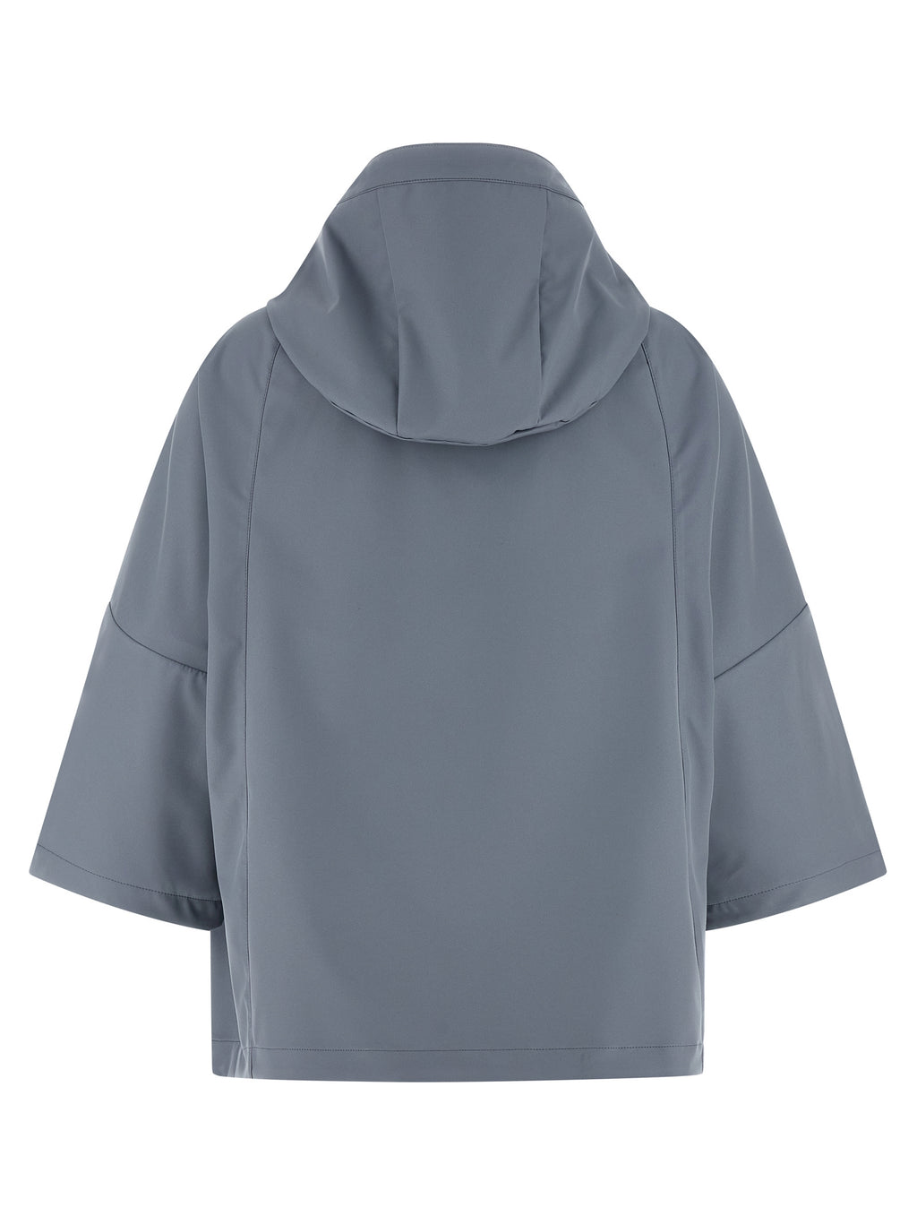 Blue Polyester Shell Jacket