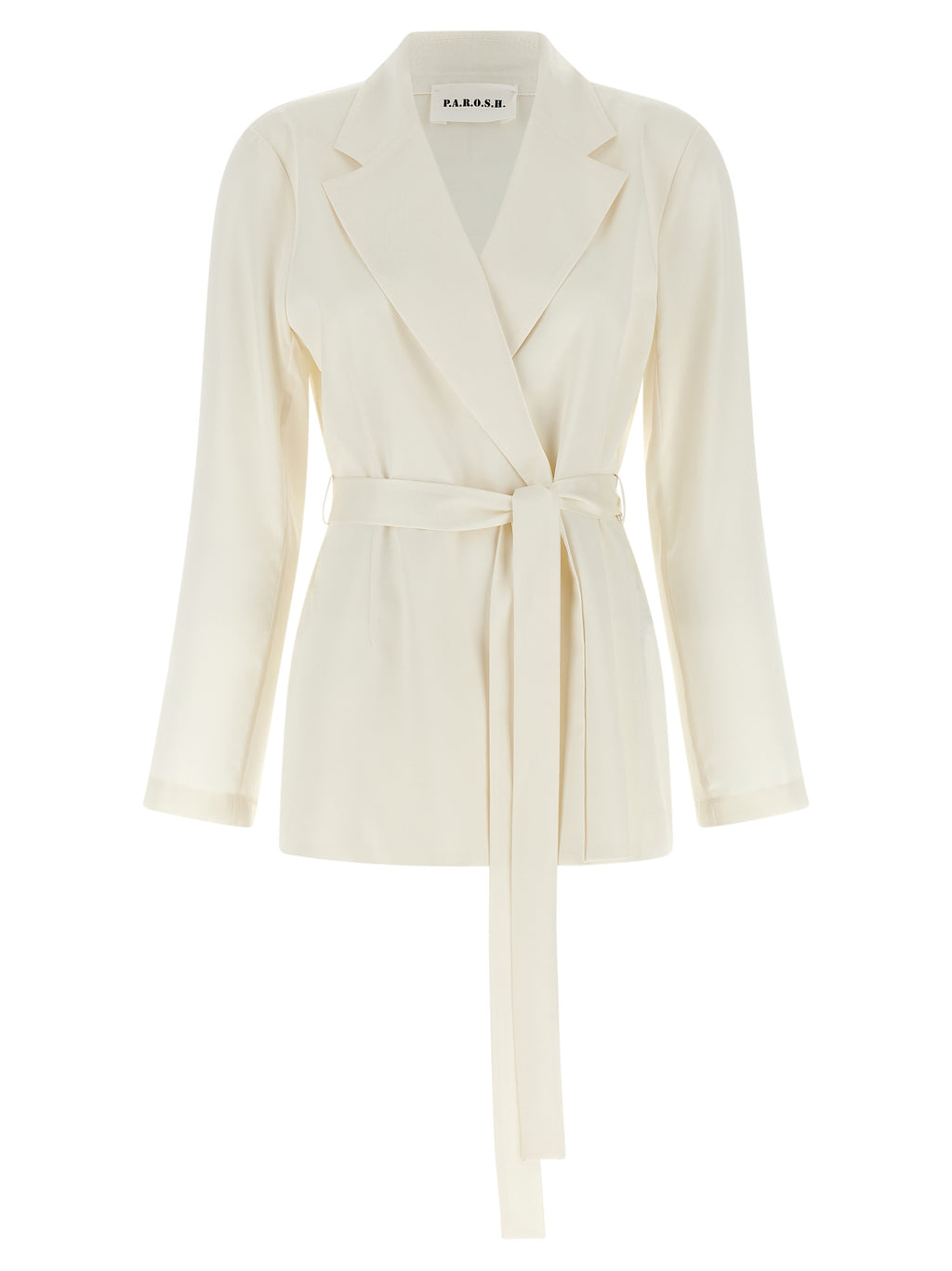 White Polyester Blazer