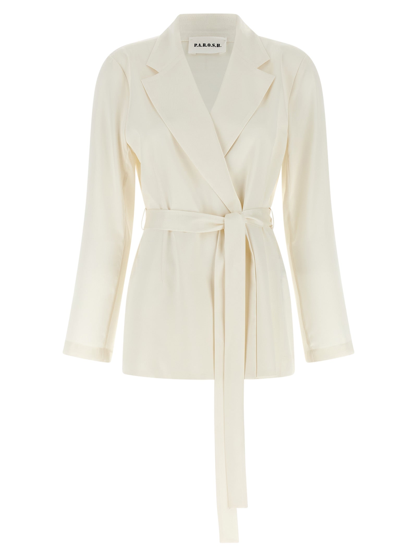 White Polyester Blazer