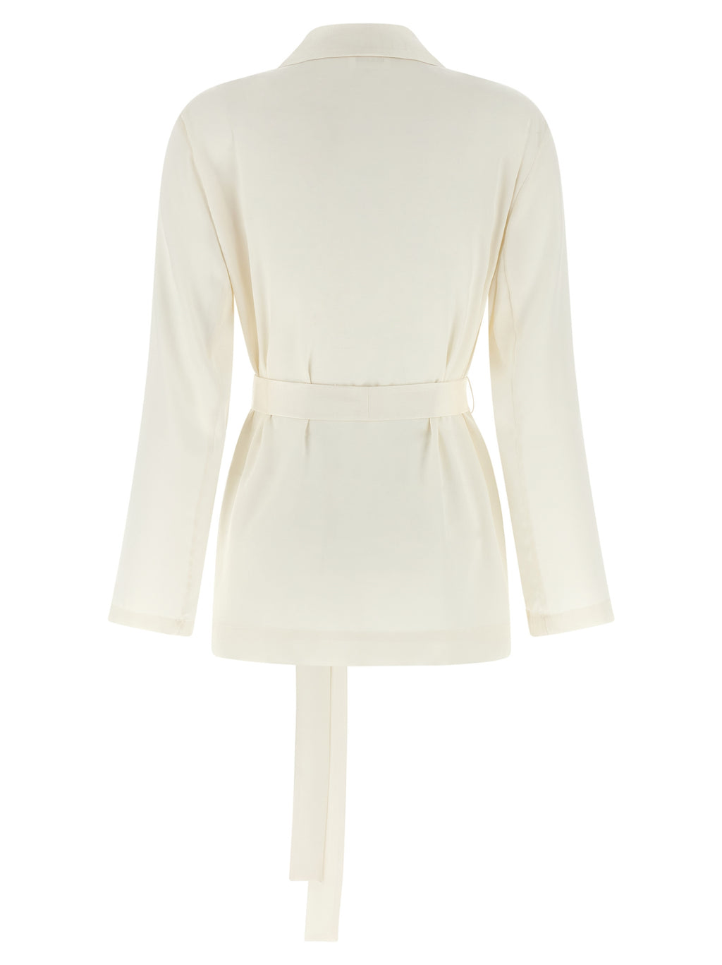 White Polyester Blazer