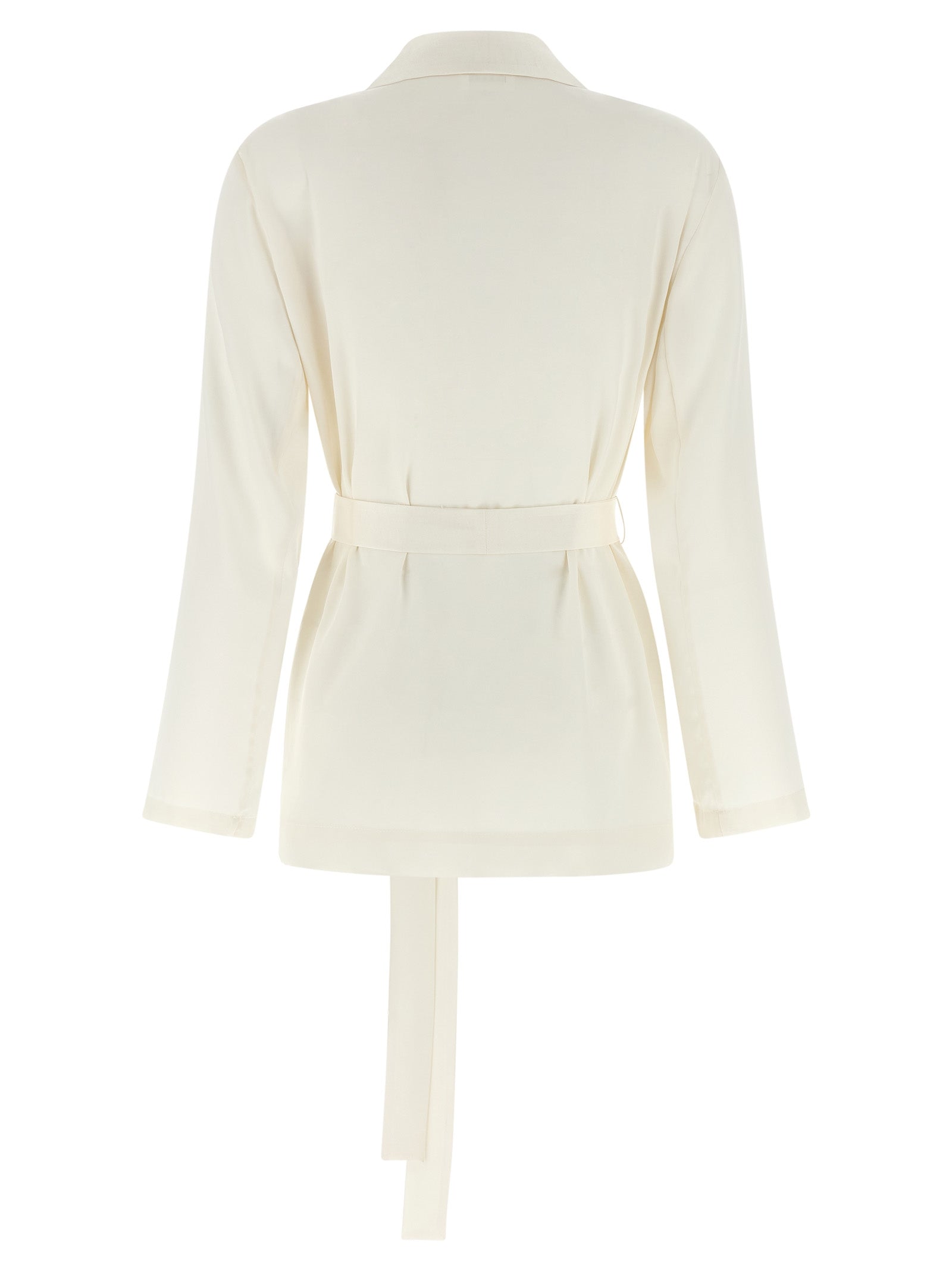 White Polyester Blazer