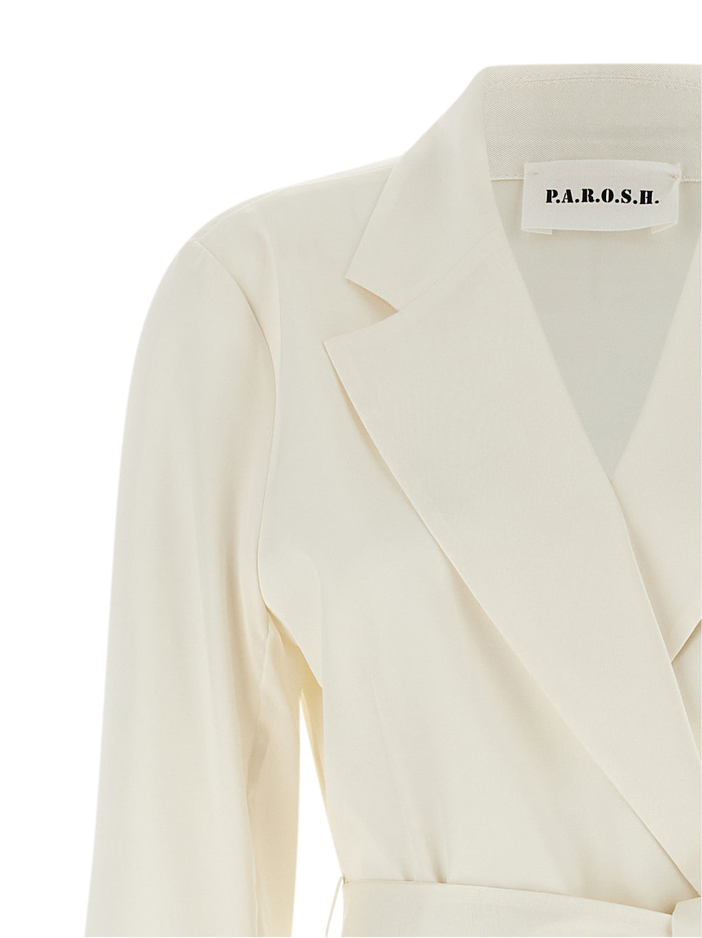 White Polyester Blazer