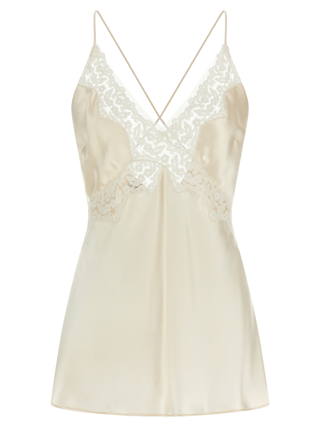 Beige Viscose Tank Tops