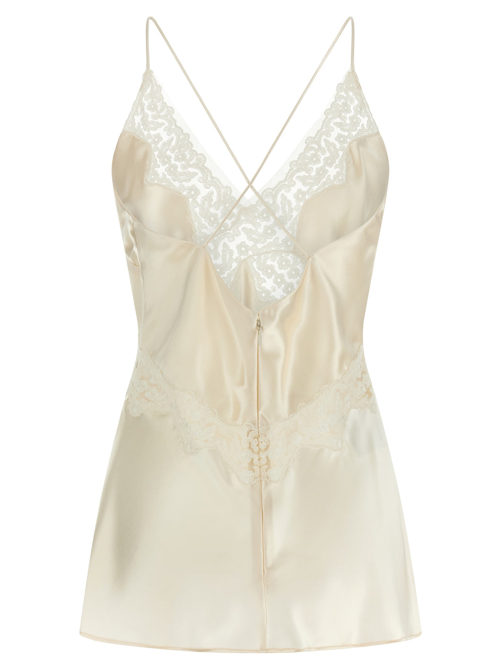 Beige Viscose Tank Tops