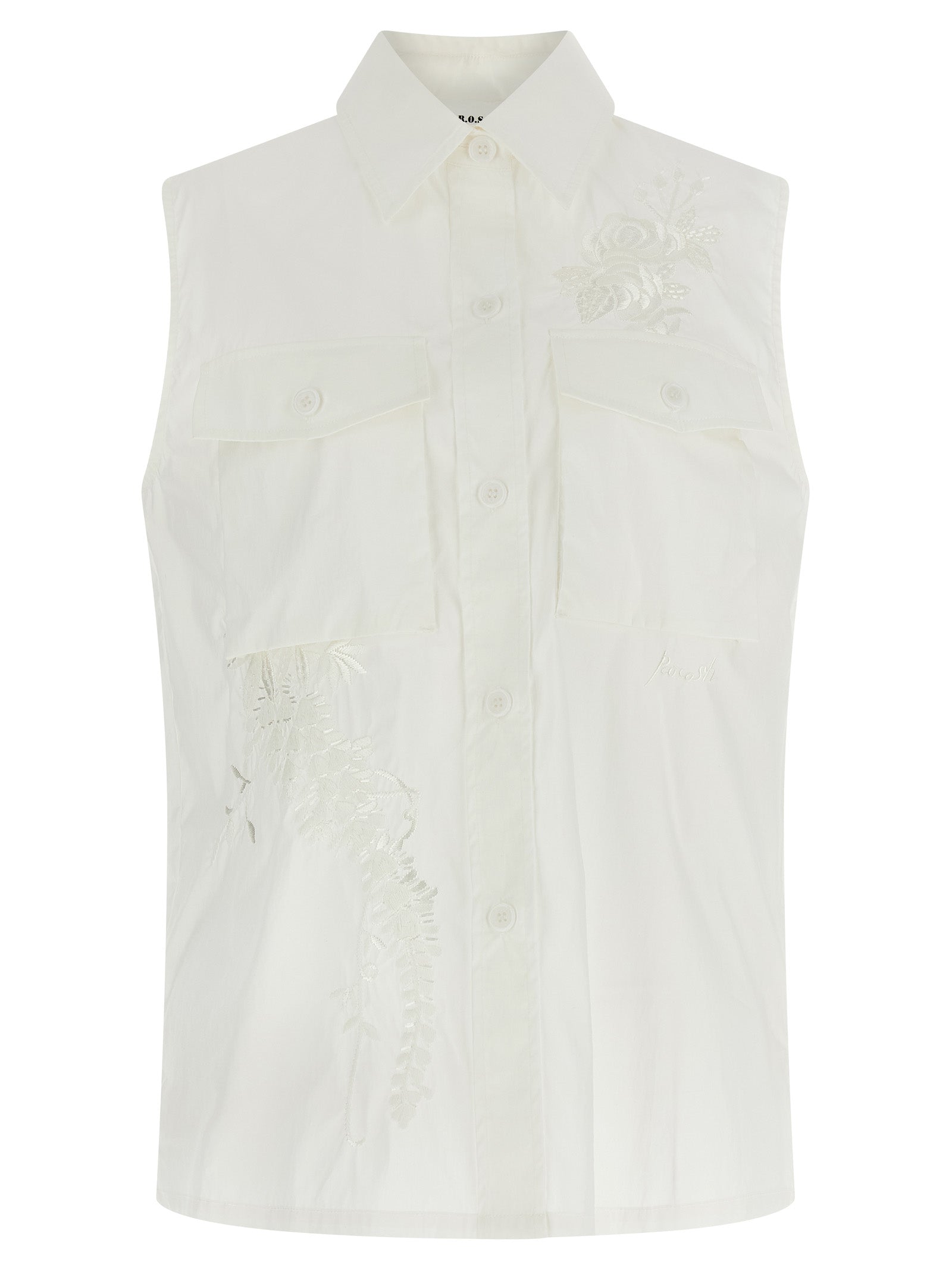 White Polyamide Blouse