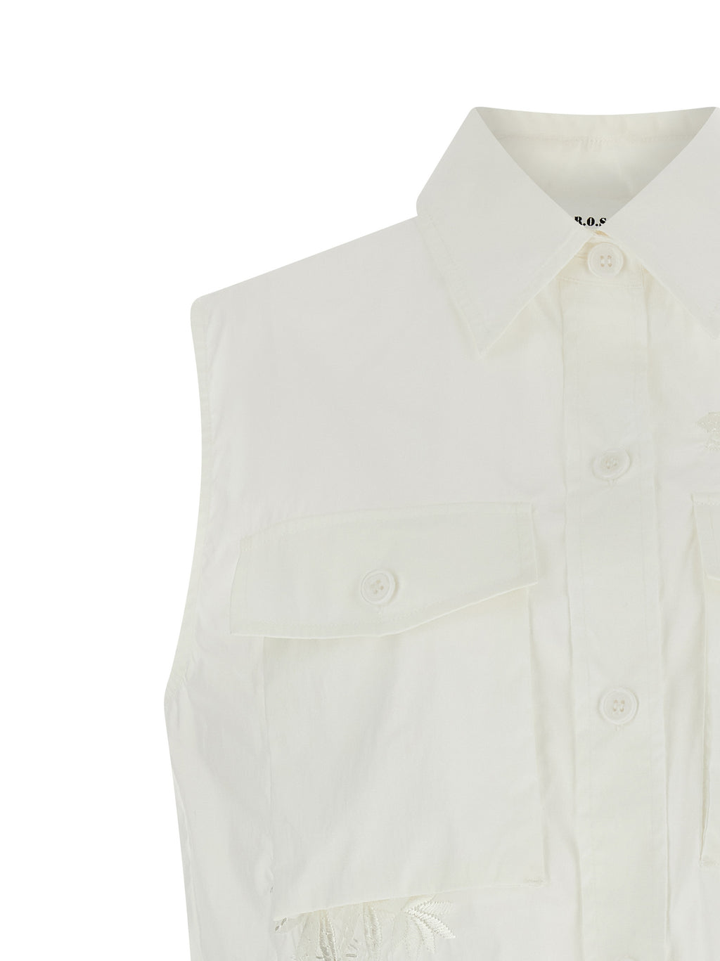 White Polyamide Blouse