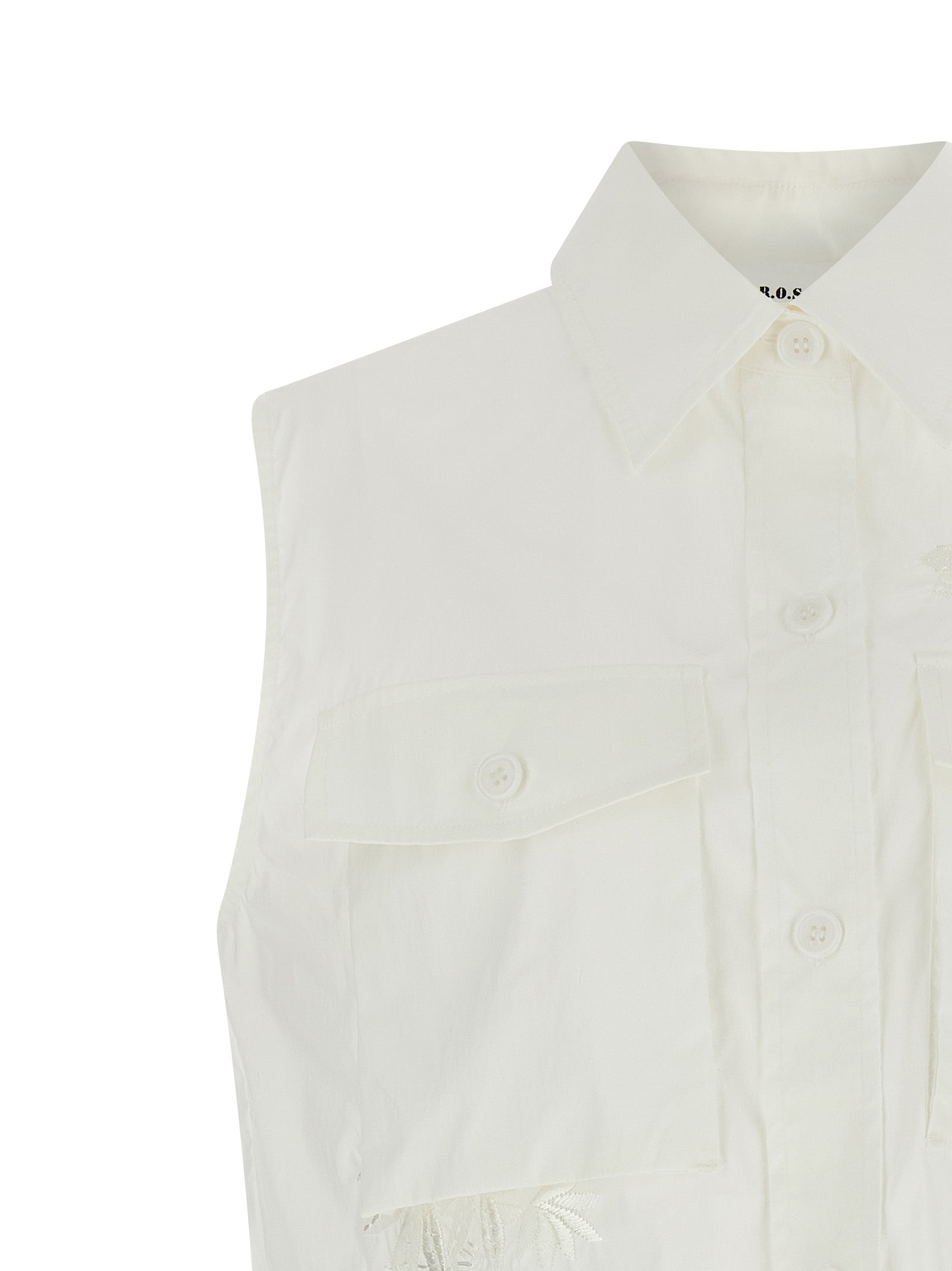 White Polyamide Blouse