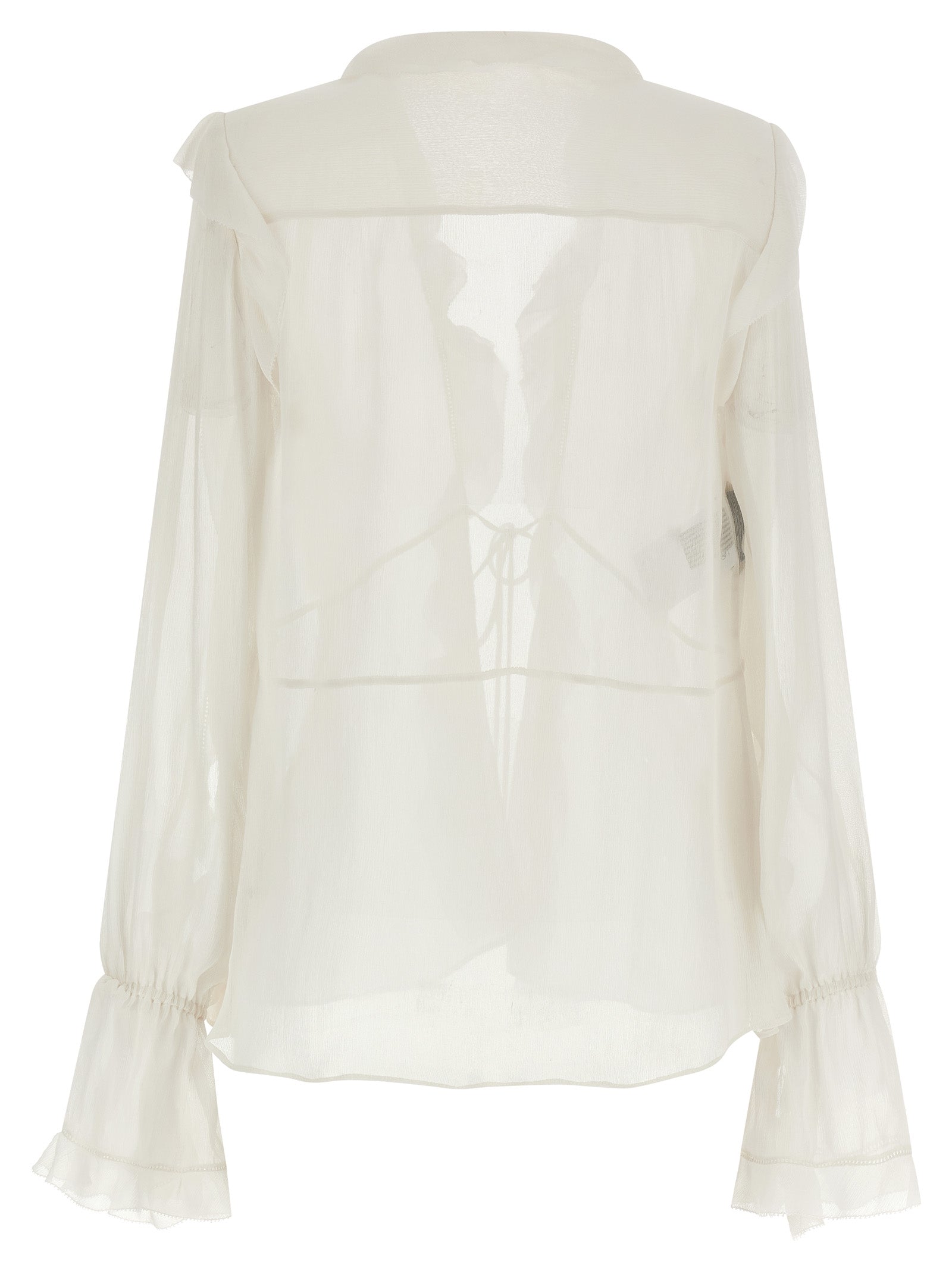 Beige Acetate Blouse