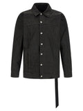 Black Cotton Denim Jacket