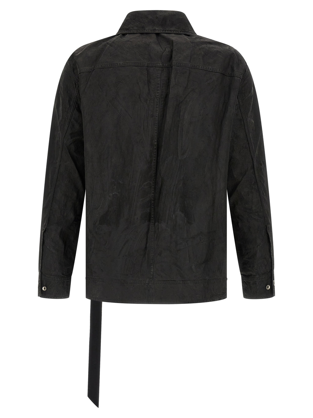 Black Cotton Denim Jacket
