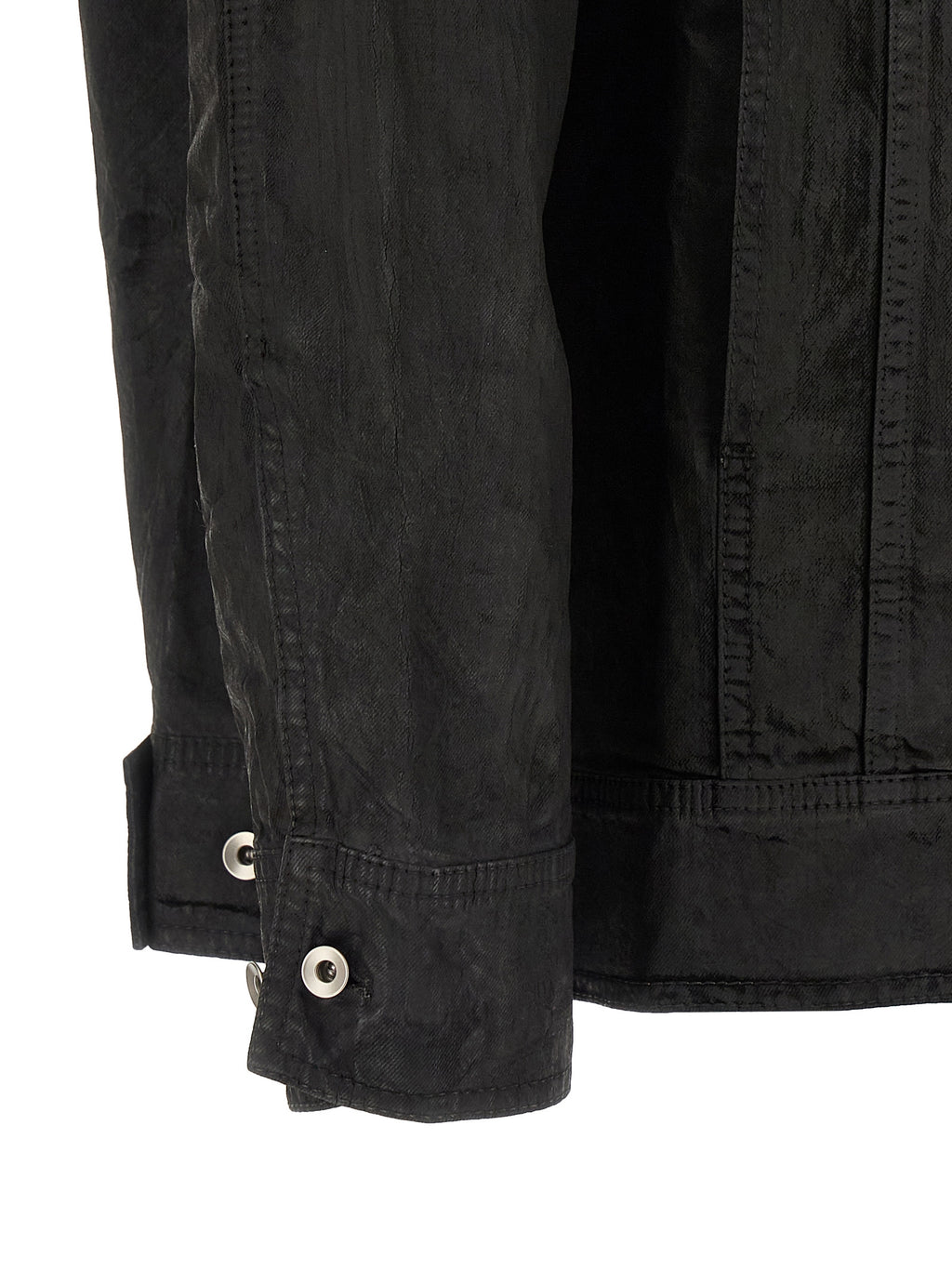 Black Cotton Denim Jacket