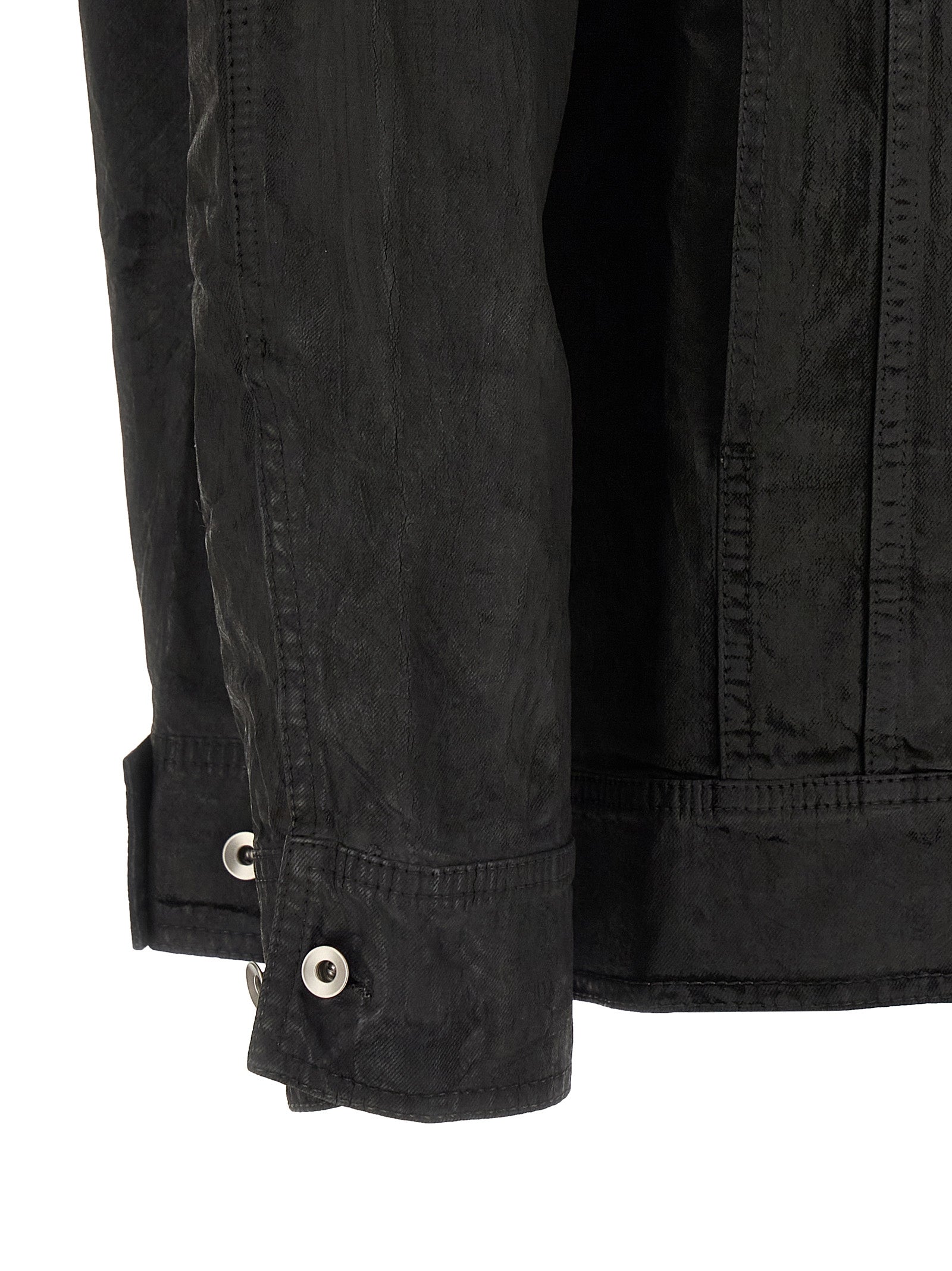 Black Cotton Denim Jacket