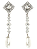 Silver Plastic Earrings