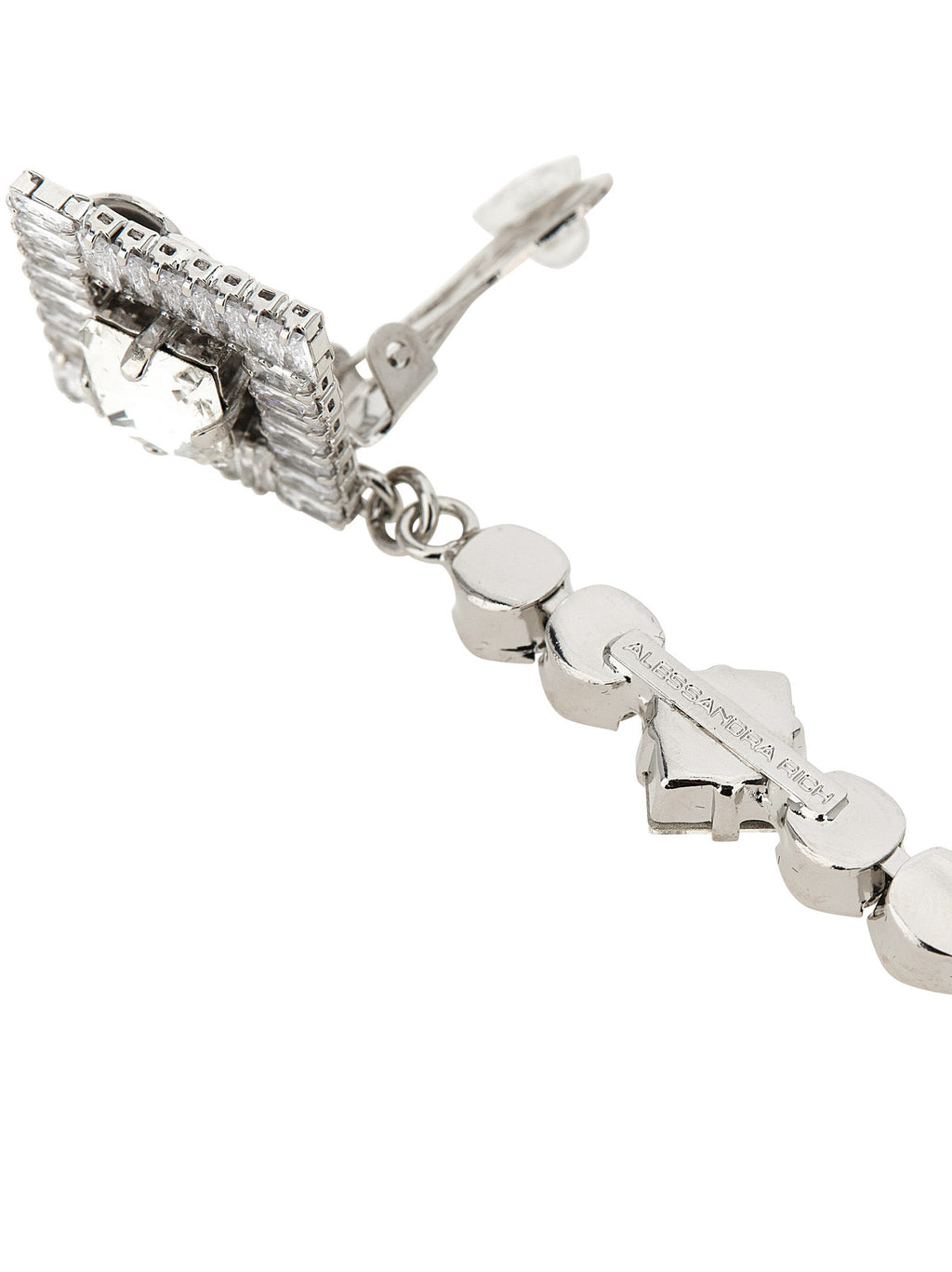 Silver Plastic Earrings